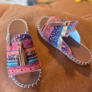 Colorful Patterned Women's Flats